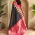 Ethnic motifs woven design zari silk blend kanjeevaram saree with blouse piece