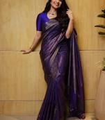 Woven design zari art silk kanjeevaram saree