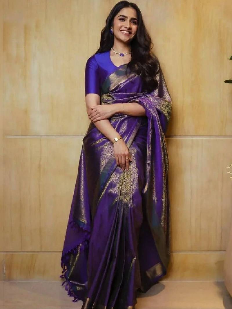 Woven design zari art silk kanjeevaram saree