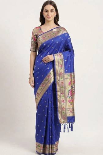 Woven design zari art silk kanjeevaram saree