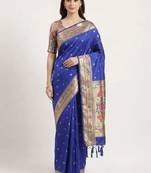 Woven design zari art silk kanjeevaram saree