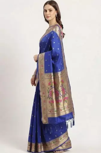 Woven design zari art silk kanjeevaram saree