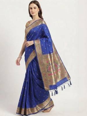 Woven design zari art silk kanjeevaram saree 3