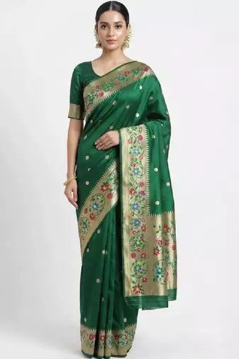 Woven design zari art silk kanjeevaram saree
