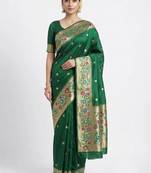 Woven design zari art silk kanjeevaram saree