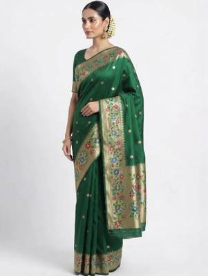 Woven design zari art silk kanjeevaram saree 2