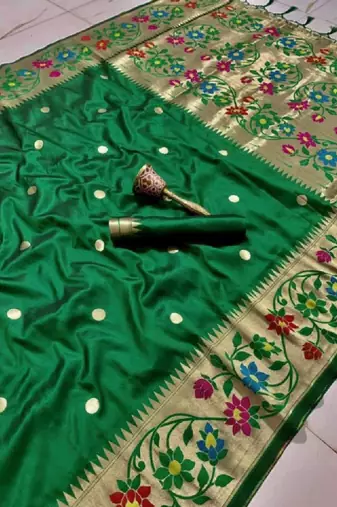 Woven design zari art silk kanjeevaram saree