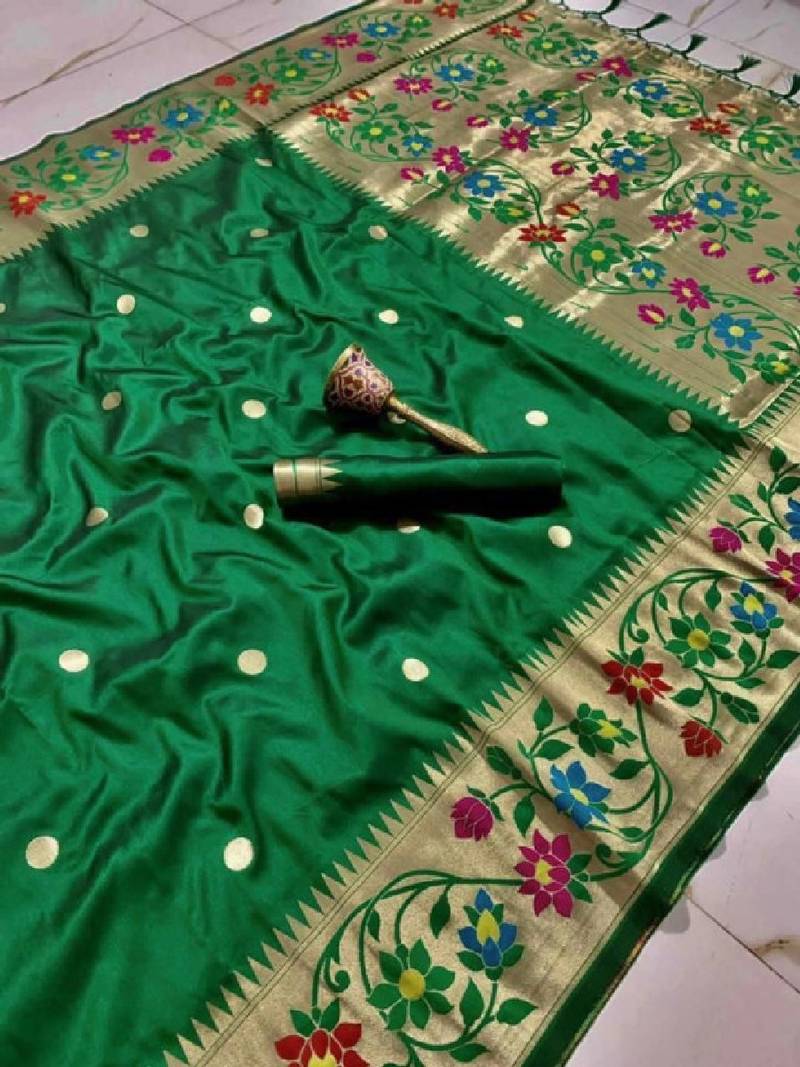 Woven design zari art silk kanjeevaram saree