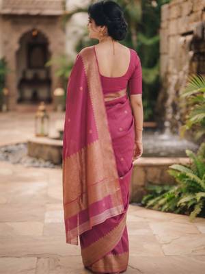 Woven design zari art silk kanjeevaram saree 3