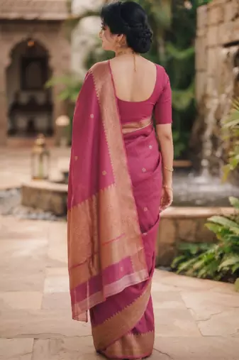 Woven design zari art silk kanjeevaram saree