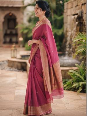 Woven design zari art silk kanjeevaram saree 4