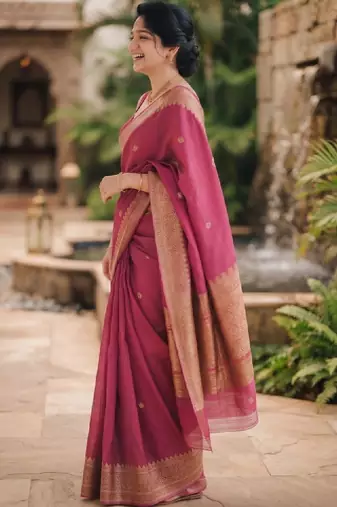 Woven design zari art silk kanjeevaram saree
