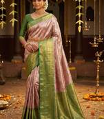 Woven design zari art silk handloom kanjeevaram saree