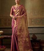 Woven design zari silk blend designer kanjeevaram saree