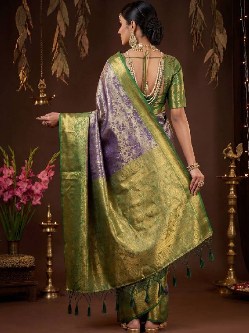 Woven design zari art silk handloom kanjeevaram saree