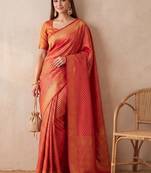 Woven design zari art silk kanjeevaram saree