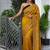 Floral embroidered art silk kanjeevaram saree