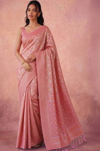 Woven design zari kanjeevaram saree