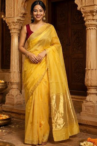 Woven design zari handloom kanjeevaram saree