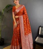 Floral zari art silk designer kanjeevaram saree