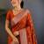 Floral zari art silk designer kanjeevaram saree