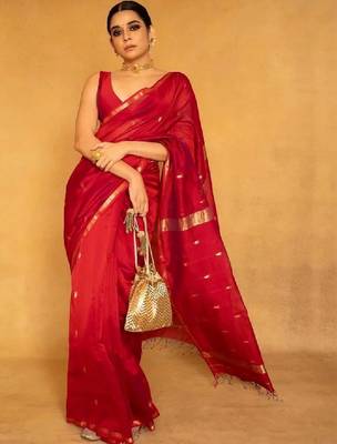 Woven design zari handloom kanjeevaram saree 1