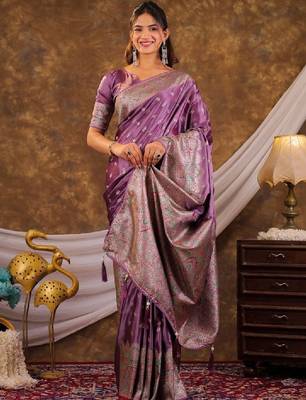 Woven design zari art silk designer kanjeevaram saree 2