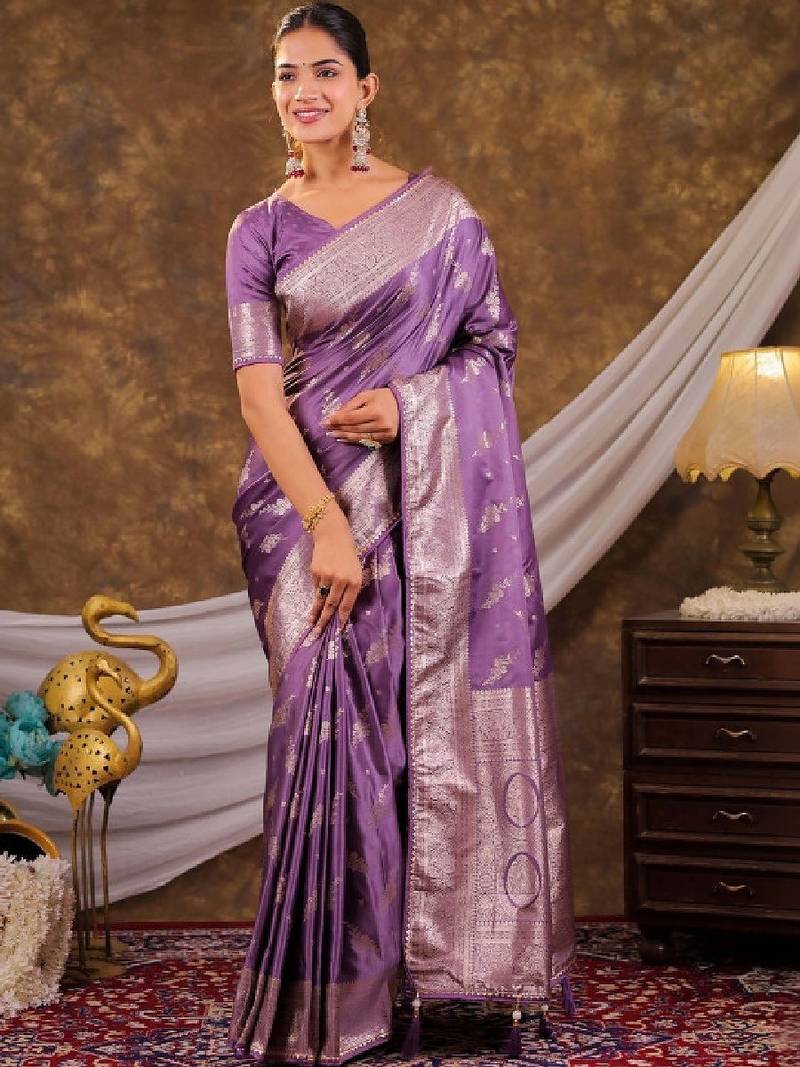 Floral zari art silk kanjeevaram saree