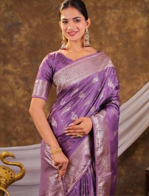 Floral zari art silk kanjeevaram saree 3