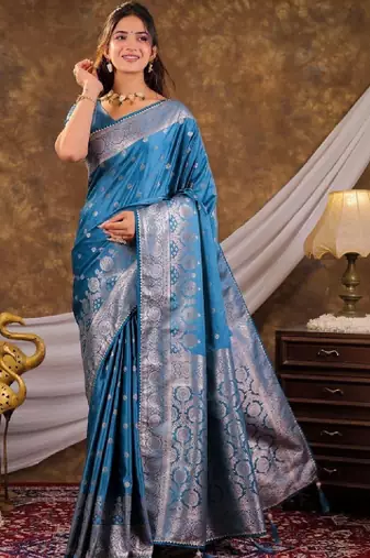 Woven design zari art silk designer kanjeevaram saree