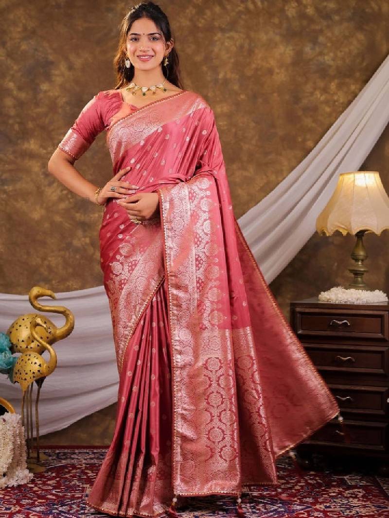 Floral zari art silk designer kanjeevaram saree