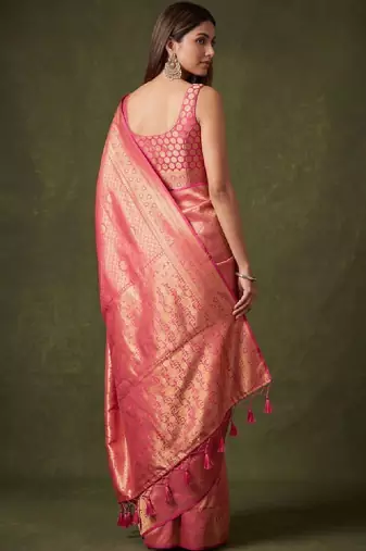 Woven design zari art silk kanjeevaram saree