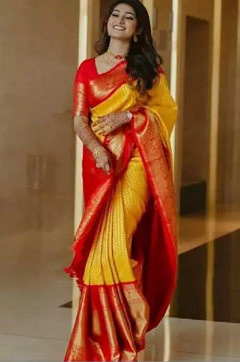 Zari art silk kanjeevaram saree
