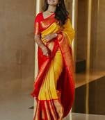 Zari art silk kanjeevaram saree