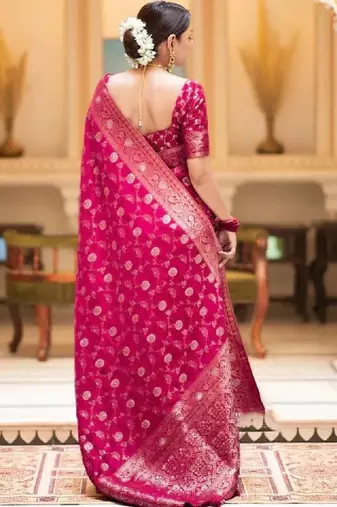 Woven design zari art silk designer kanjeevaram saree