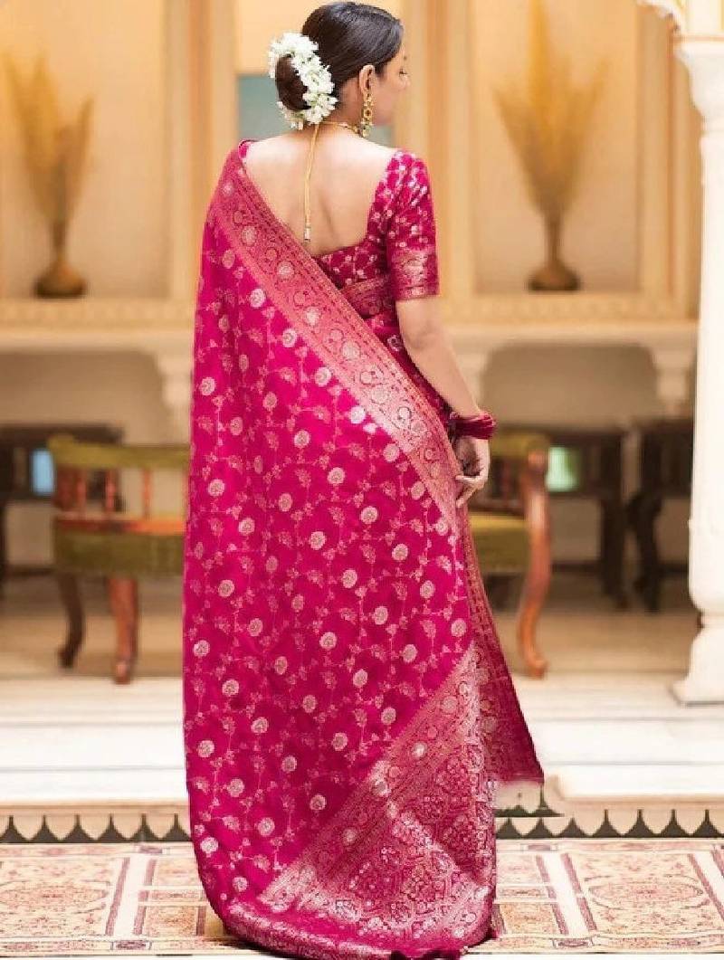 Woven design zari art silk designer kanjeevaram saree