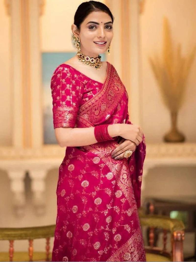 Woven design zari art silk designer kanjeevaram saree