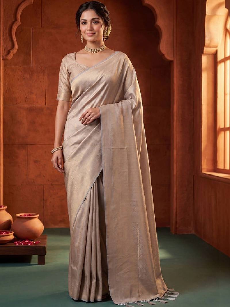 Woven design zari art silk kanjeevaram saree
