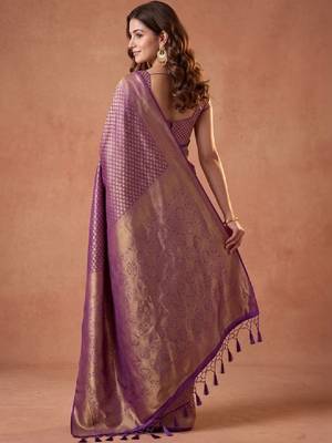 Woven design zari art silk kanjeevaram saree 2