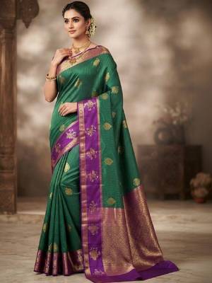 Zari silk blend kanjeevaram saree 1