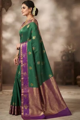 Zari silk blend kanjeevaram saree