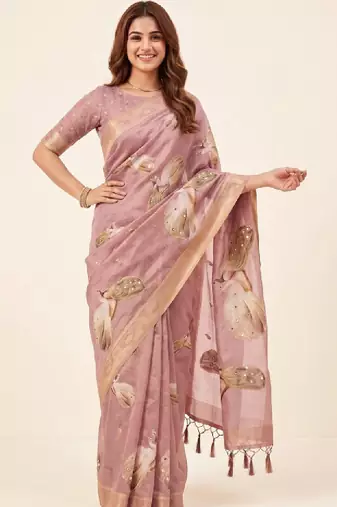 Zari silk blend designer kanjeevaram saree