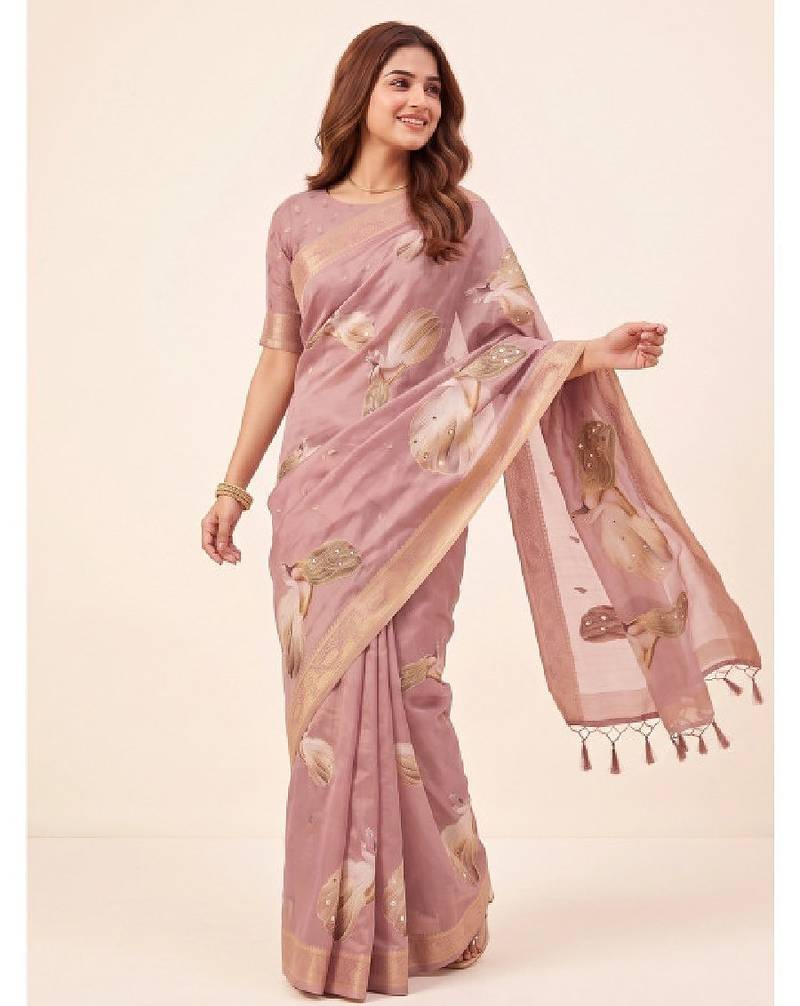 Zari silk blend designer kanjeevaram saree