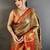 Paisley zari silk blend handloom kanjeevaram saree