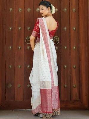Woven design zari art silk kanjeevaram saree 3