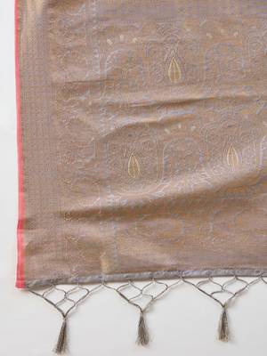 Woven design art silk designer kanjeevaram saree 4