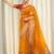 Woven design zari silk blend heavy work kanjeevaram saree