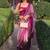 Striped silk blend kanjeevaram saree