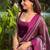Striped silk blend kanjeevaram saree