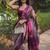Striped silk blend kanjeevaram saree